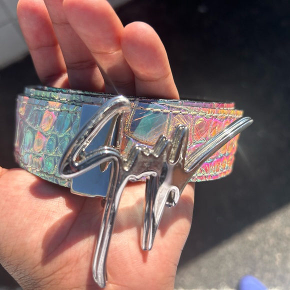 Giuseppe Zanotti Belt (Crocodile print) 1 of 1 - Picture 8 of 9